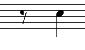 Eighth Rest + Quarter Note