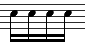 Four Sixteenth Notes