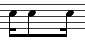 Sixteenth Note + Eighth Note + Sixteenth Note