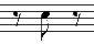 Eighth Rest + Eighth Note + Eighth Note