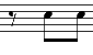 Eighth Rest + Two Eighth Notes