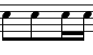 Two Eighth Notes + Two Sixteenth Notes