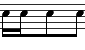 Two Sixteenth Notes + Two Eighth Notes